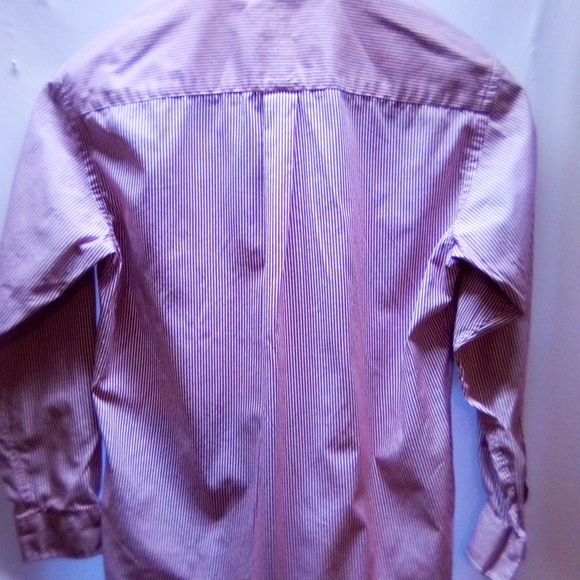 Club room pinstripe red and white button down - Picture 4 of 5